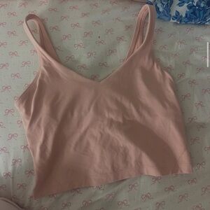 Lululemon Athletica Pink Crop Top